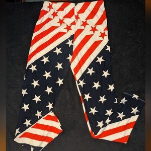 Leggings Depot Patriotic super soft leggings. Women's OS 4TH OF JULY